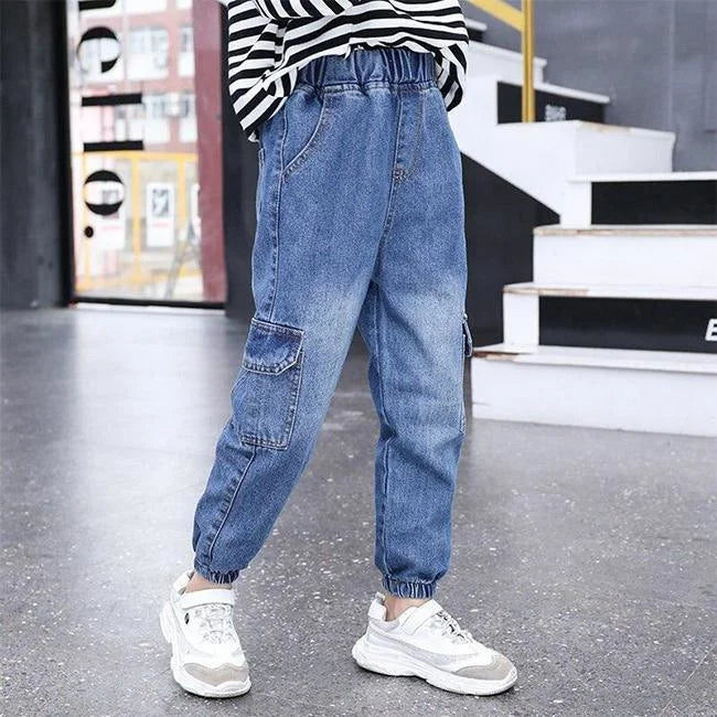 JEAN CARGO FILLE DEGRADE SOUPLE