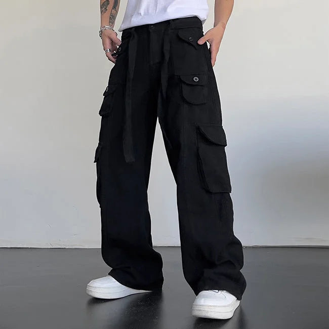 Pantalon bas discount large homme