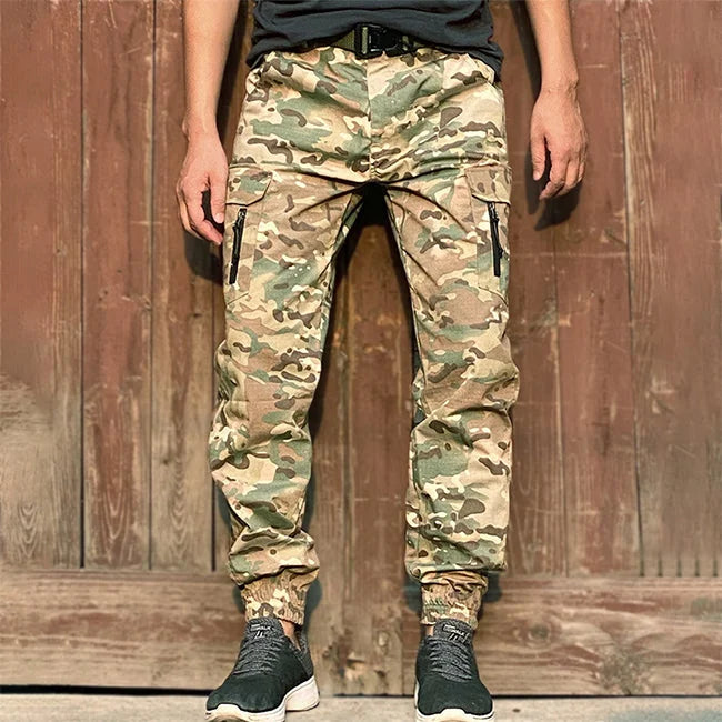 PANTALON CARGO HOMME KAKI MILITAIRE TACTIQUE