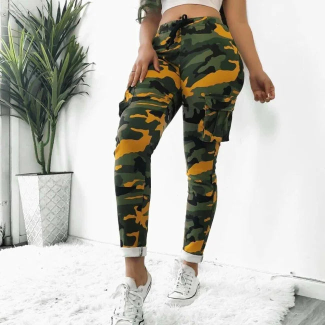 Pantalon Cargo Motif Camouflage Femme Cargo Styles