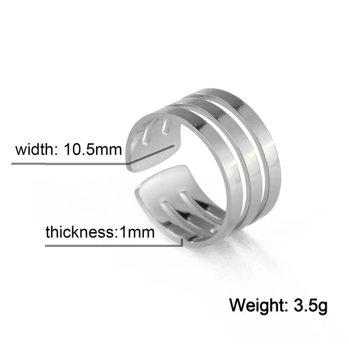 BAGUE NOIR (ACIER INOXYDABLE)