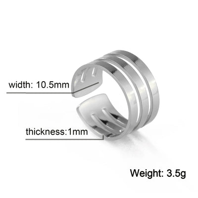 BAGUE NOIR (ACIER INOXYDABLE)