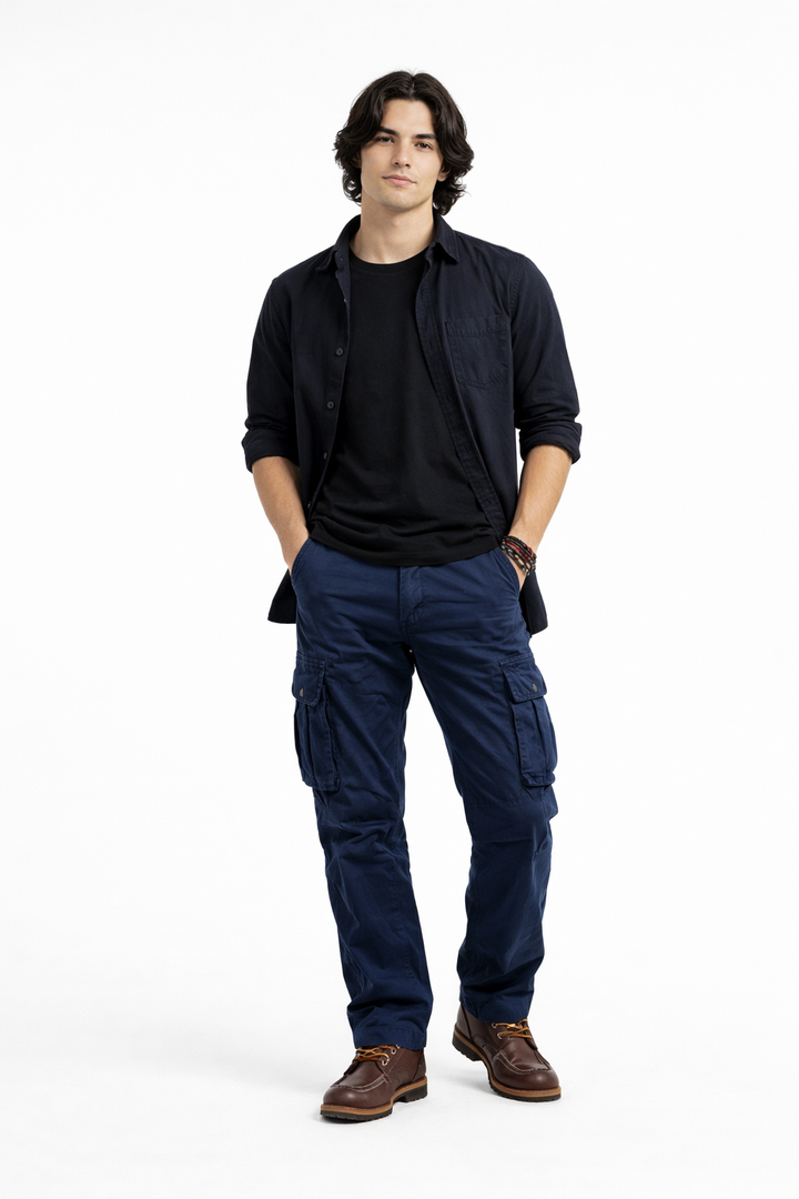 PANTALON CARGO HOMME COUPE DROITE TACTIQUE