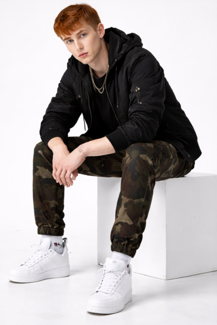 PANTALON CARGO HOMME IMPRIMÉ CAMOUFLAGE