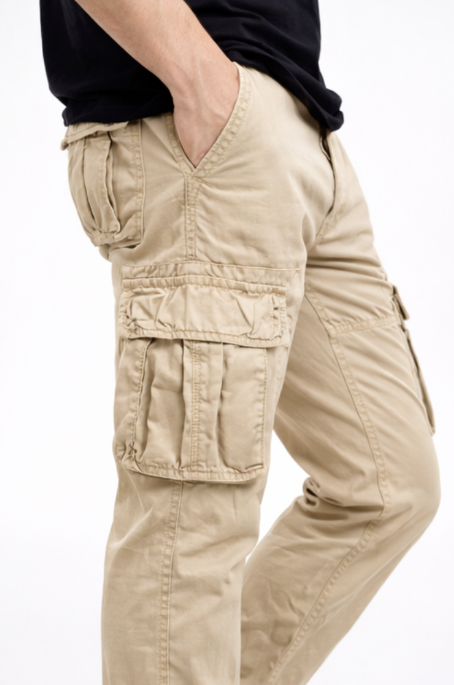 PANTALON CARGO HOMME COUPE DROITE TACTIQUE