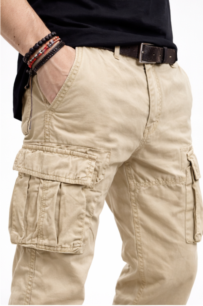 PANTALON CARGO HOMME COUPE DROITE TACTIQUE