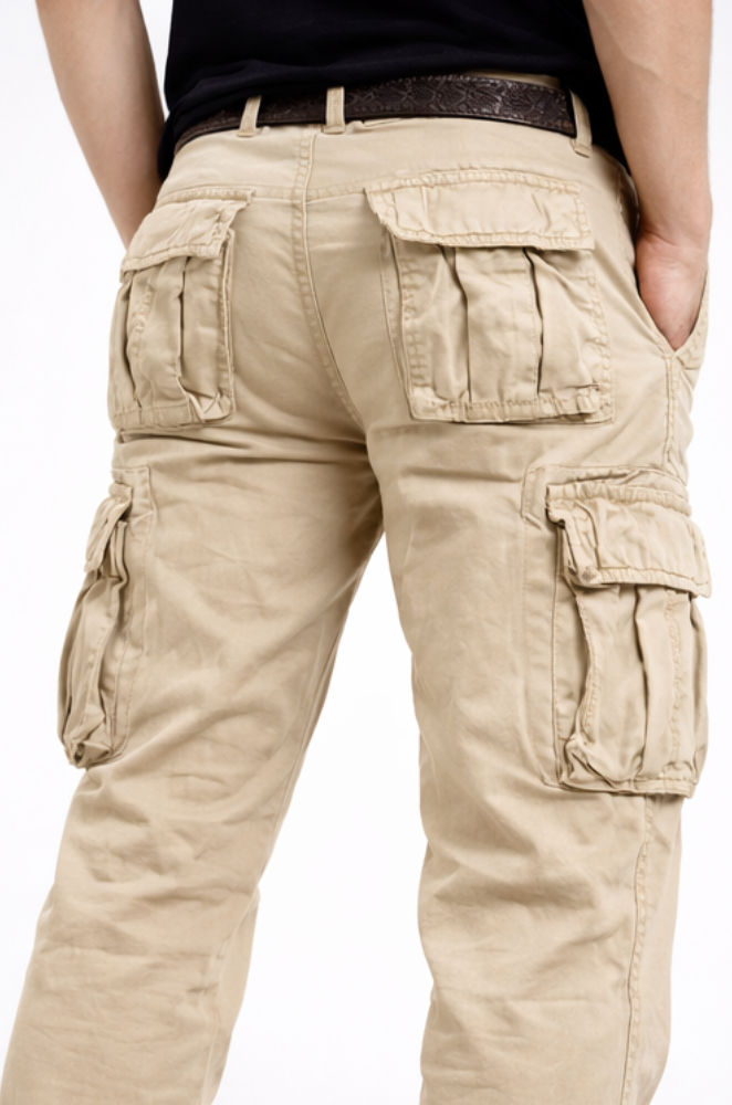 PANTALON CARGO HOMME COUPE DROITE TACTIQUE