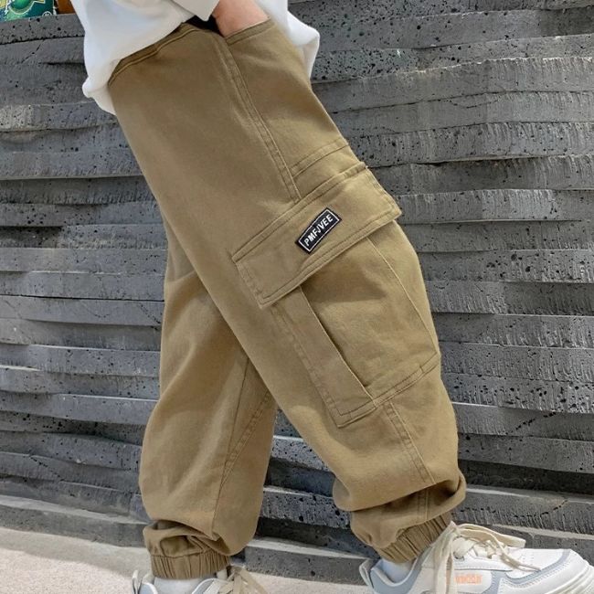 PANTALON CARGO GARÇON BEIGE