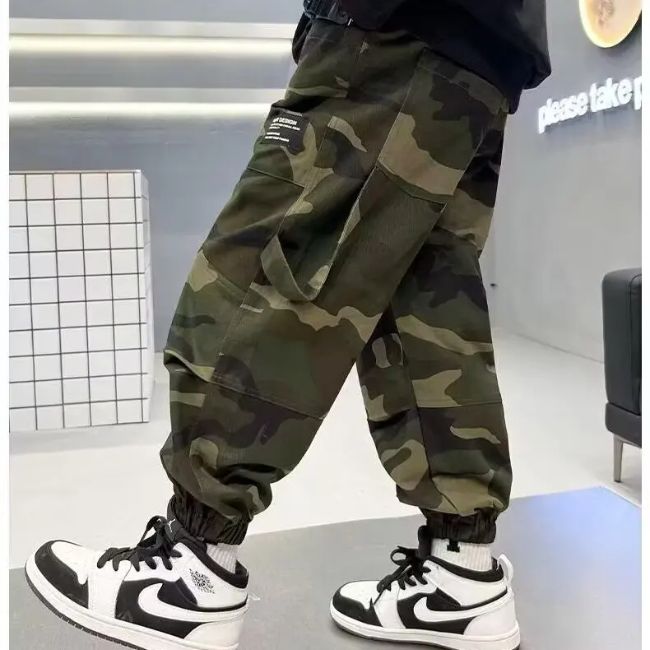 pantalon cargo style militaire garçon