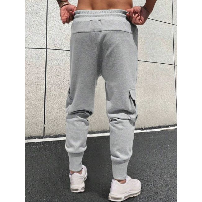 PANTALON CARGO JOGGER GRIS CLAIR