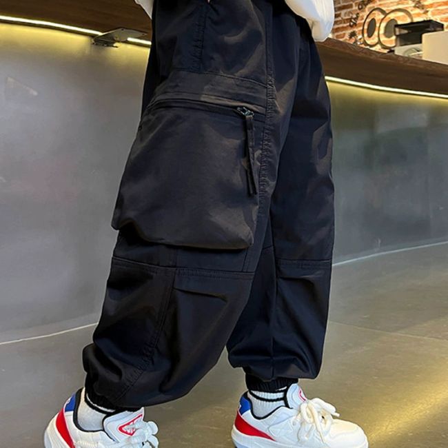 PANTALON CARGO JUNIOR NOIR