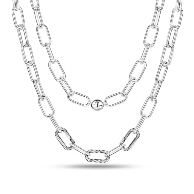 COLLIER CHAINE EN ARGENT