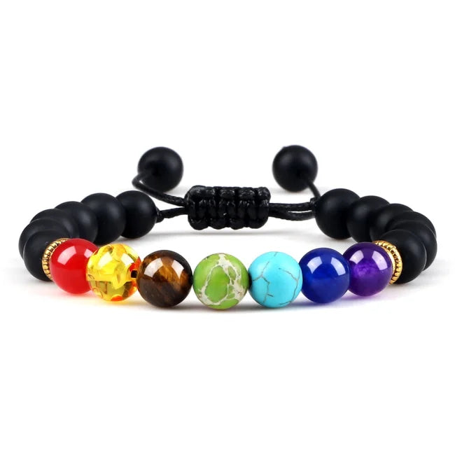 BRACELET TRESSÉ EN PIERRE AJUSTABLE