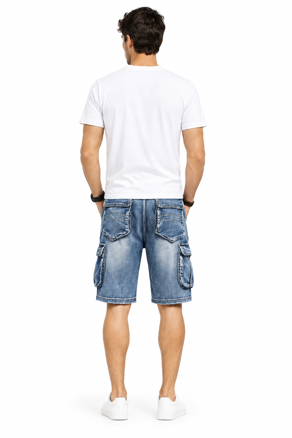 SHORT CARGO JEANS HOMME