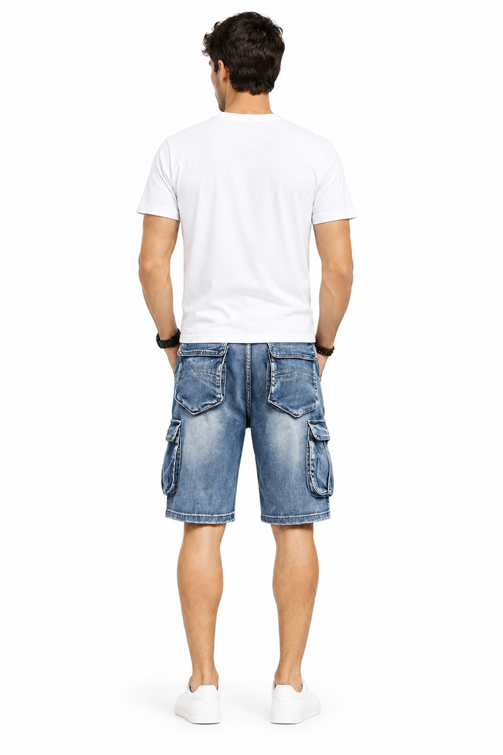 SHORT CARGO JEANS HOMME