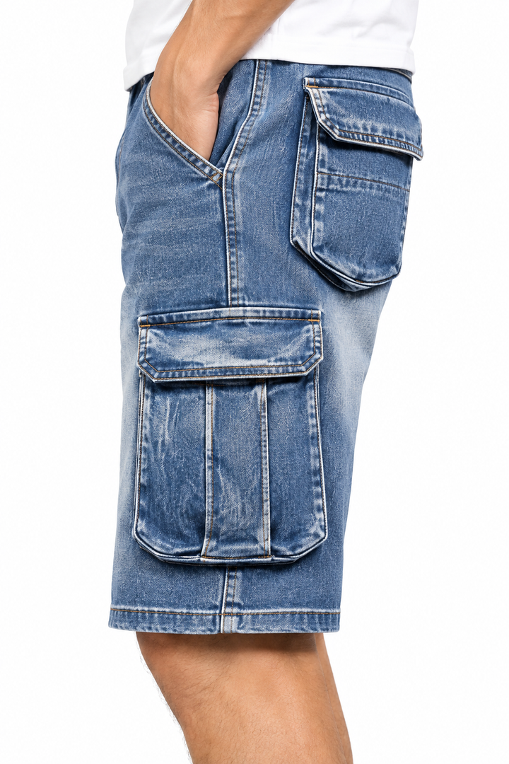 SHORT CARGO JEANS HOMME