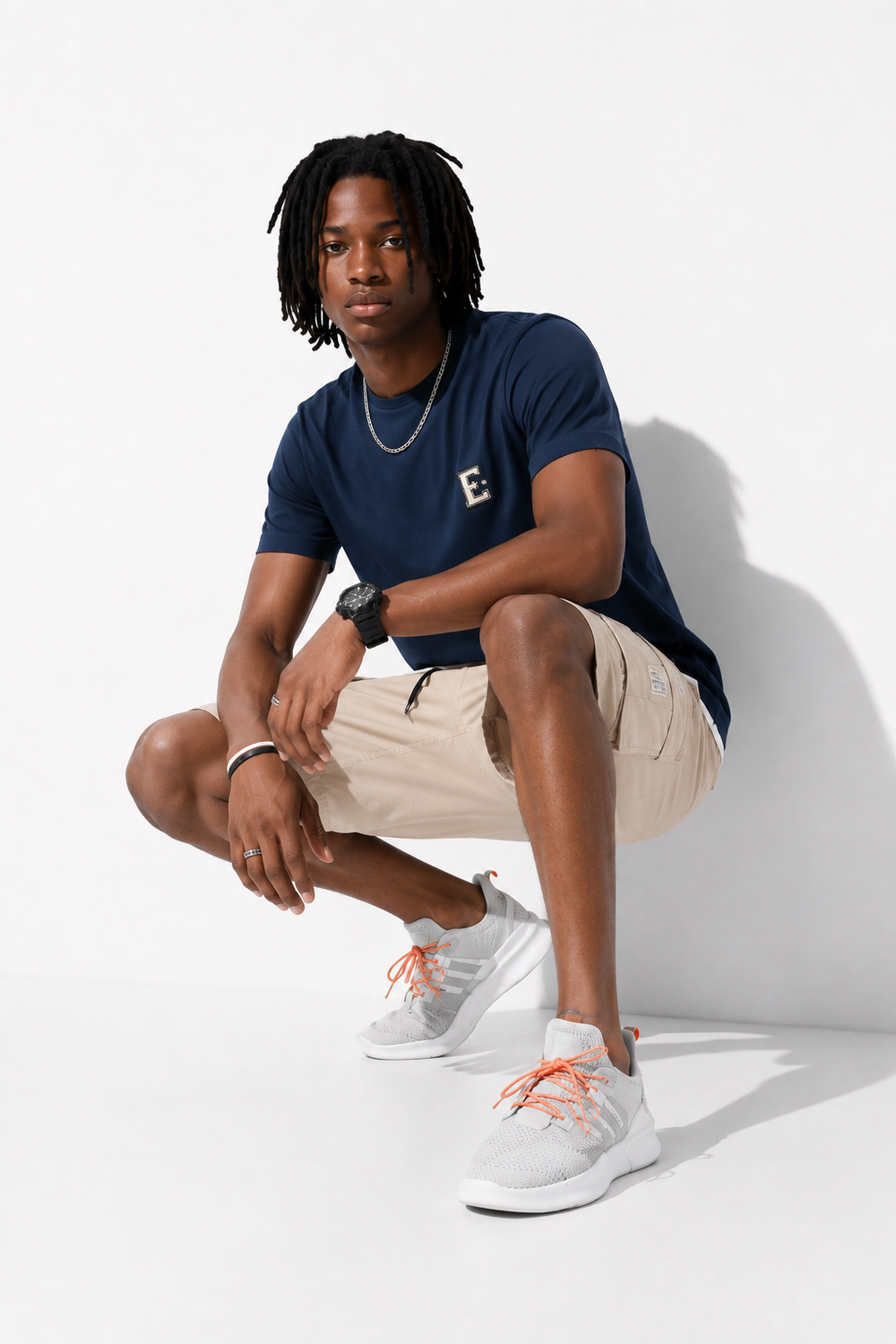 SHORT CARGO HOMME BEIGE urbain mannequin