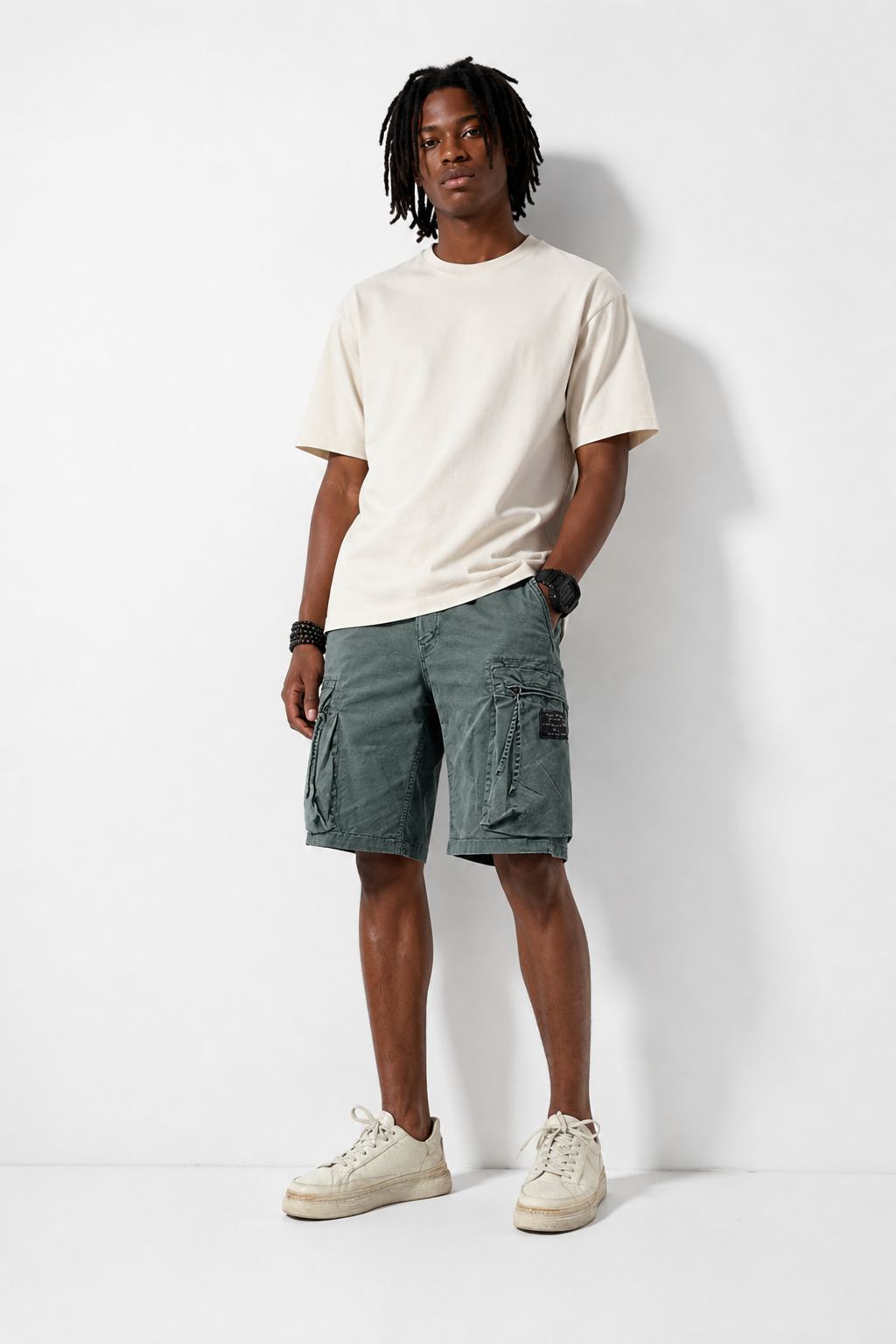 SHORT CARGO HOMME BLEU