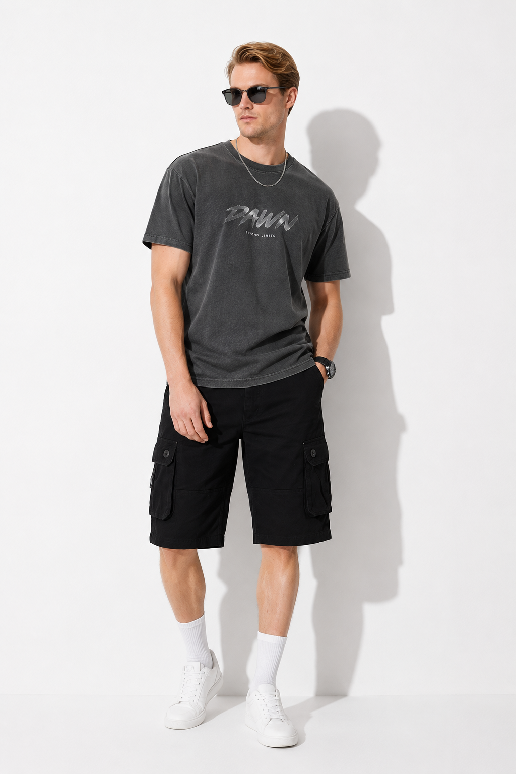 SHORT CARGO HOMME NOIR CASUAL