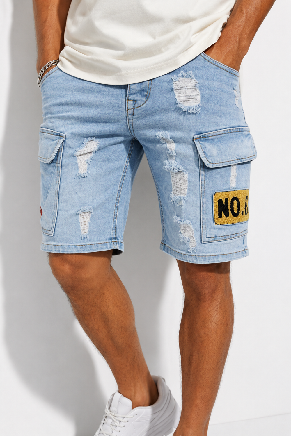 SHORT CARGO JEANS HOMME zoom