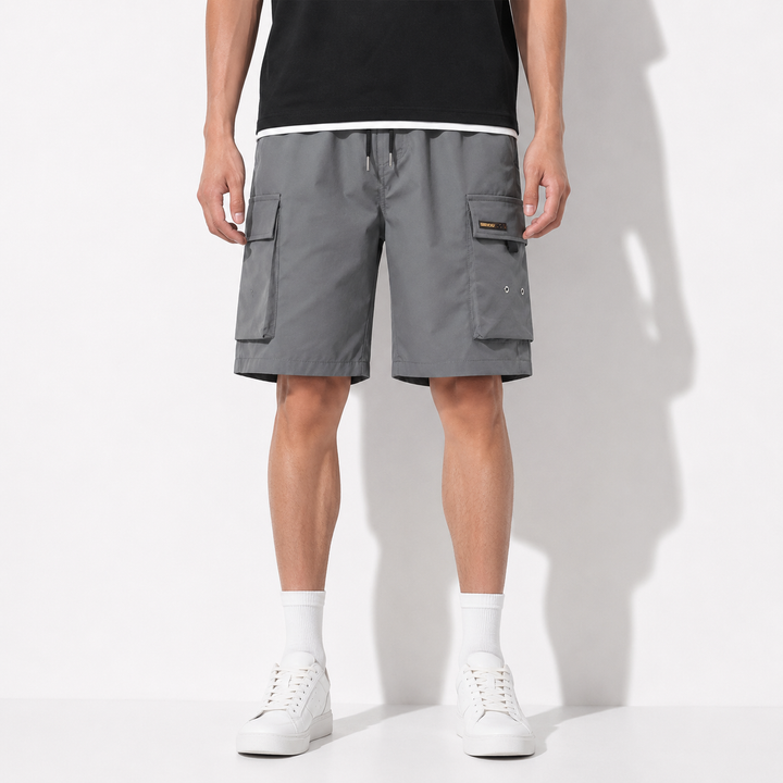 Short cargo gris homme casual