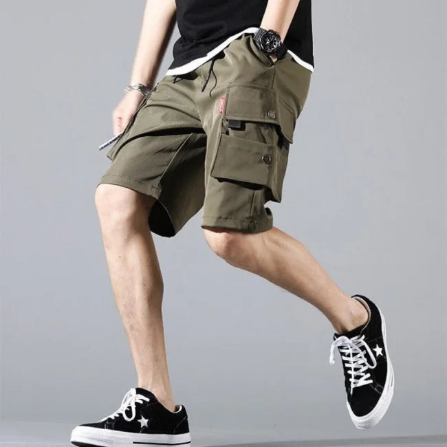 cargo bermuda short homme kaki