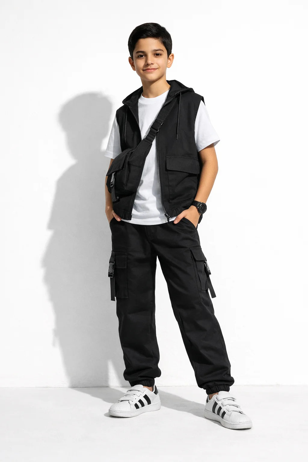 Cargo Noir Enfant | Cargo Styles