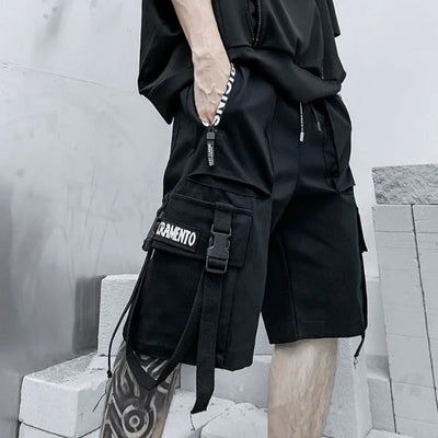 short cargo streetwear noir