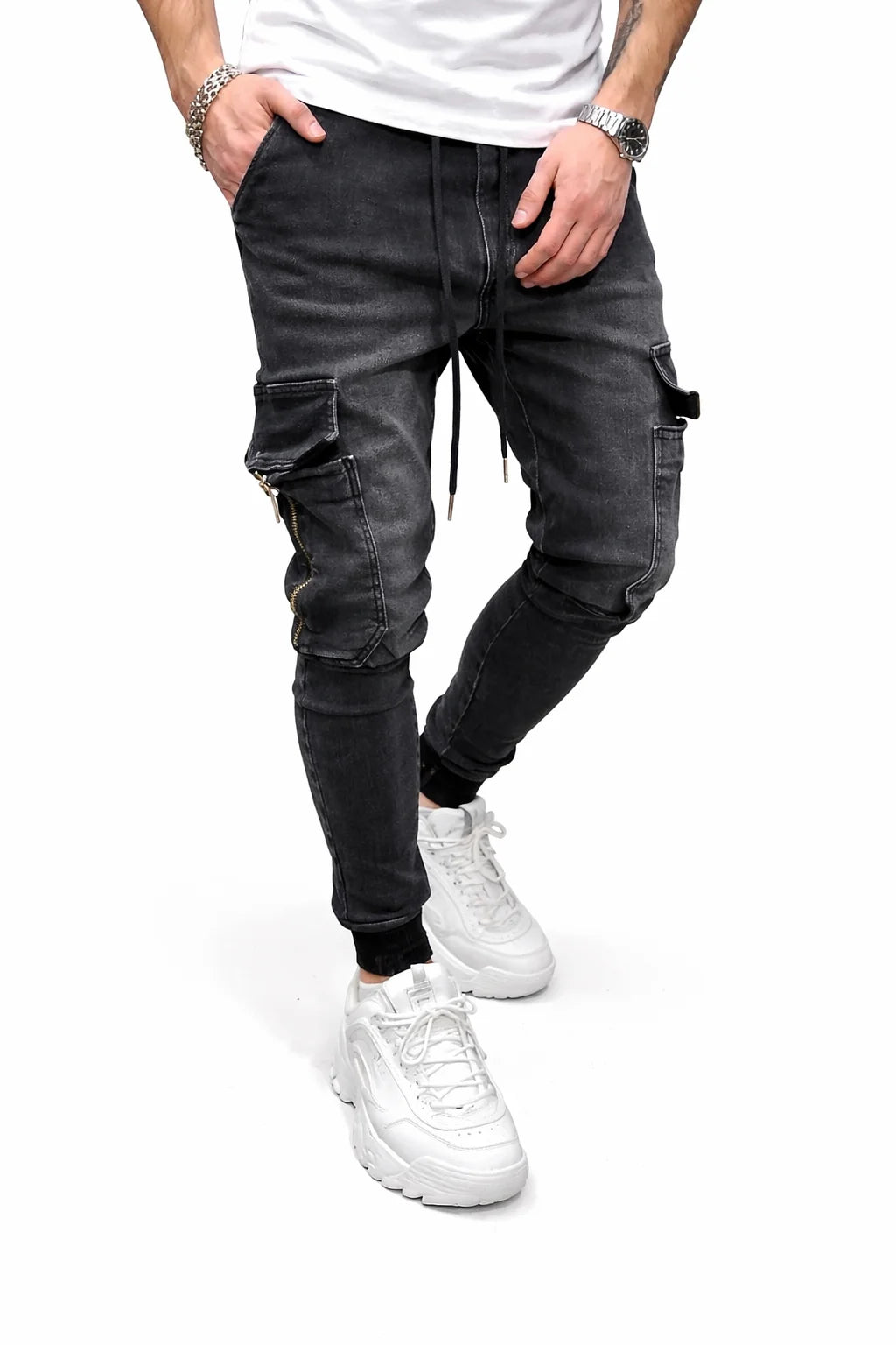 Jean Cargo Homme Slim Bleu | Cargo Styles
