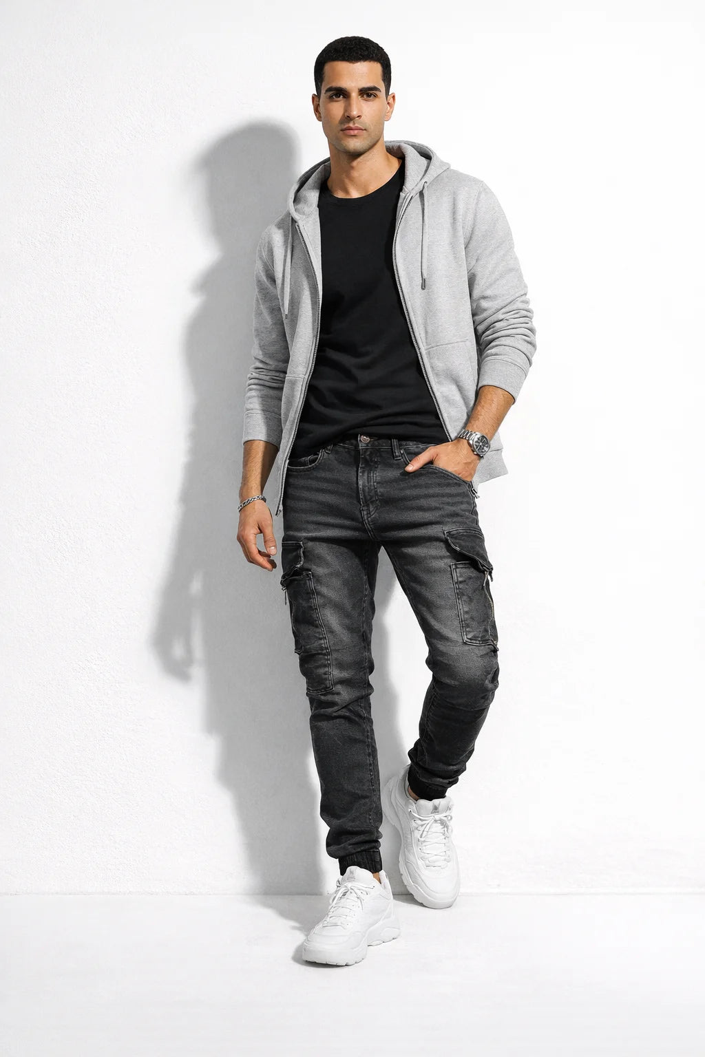 Jean Cargo Homme Slim Bleu | Cargo Styles