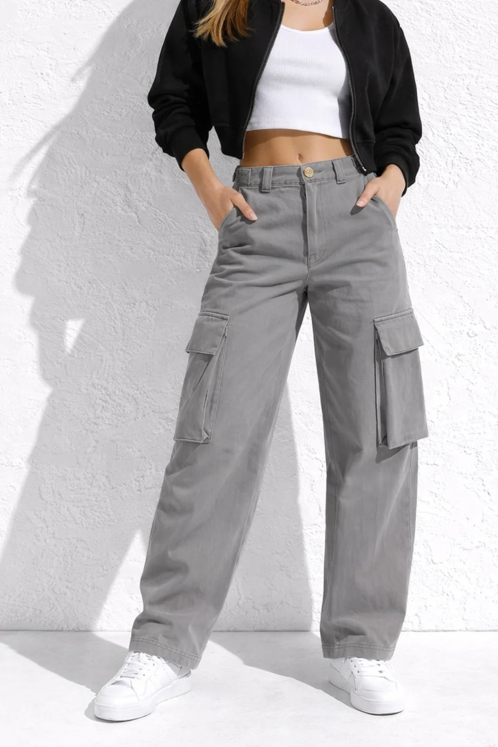 Jean Cargo Kaki Femme | Cargo Styles