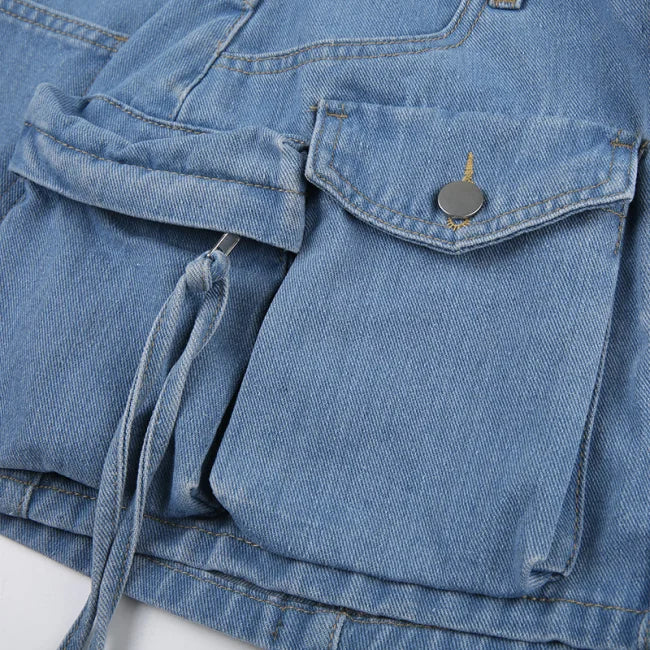 Mini Jupe Cargo Jean | Cargo Styles