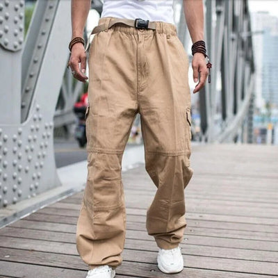 pantalon cargo ample homme avec ceinture