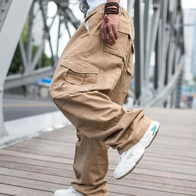 Pantalon Cargo Enzo Homme – Style Décontracté Robuste Mult Poches Toutes Tailles