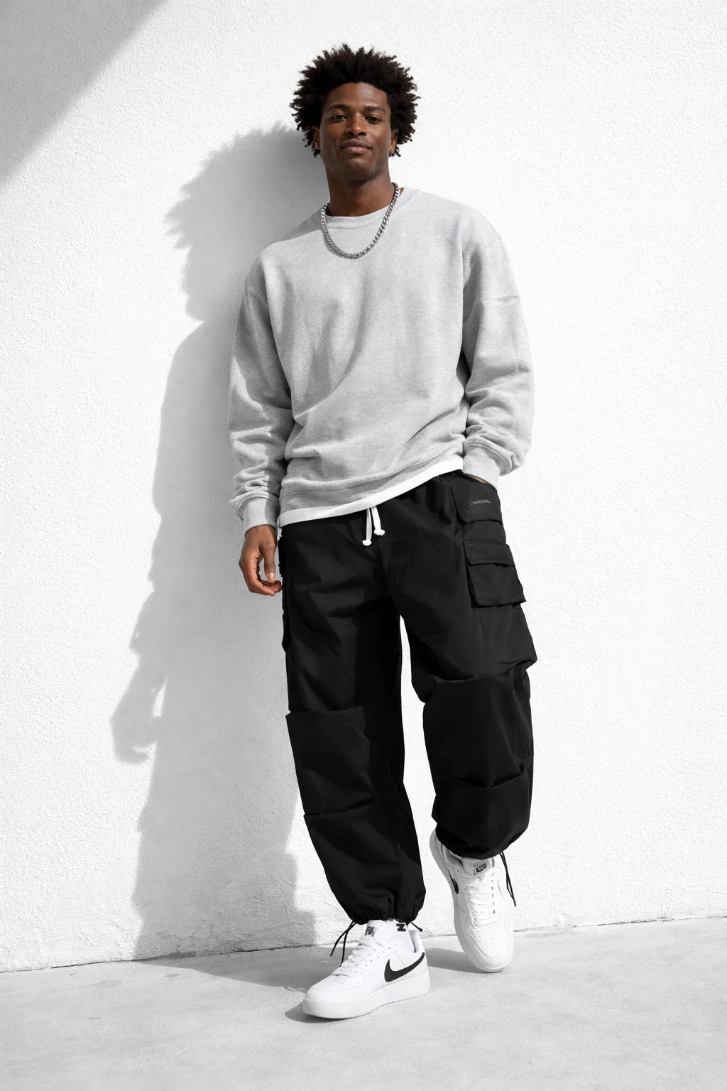 Pantalon Cargo Baggy Homme Noir | Cargo Styles