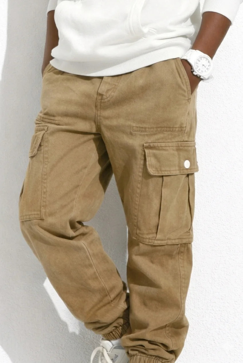 Pantalon Cargo Beige Garçon | Cargo Styles