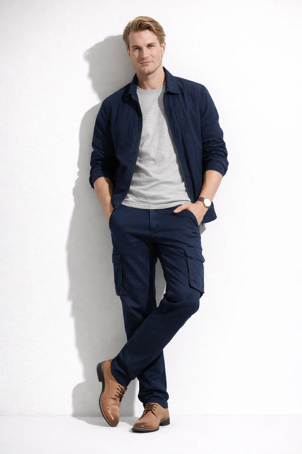 Pantalon Cargo Bleu Marine | Cargo Styles