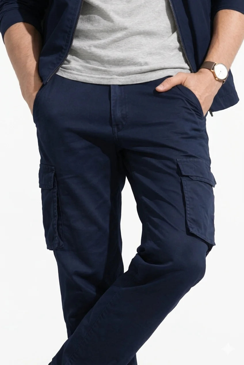 Pantalon Cargo Bleu Marine | Cargo Styles