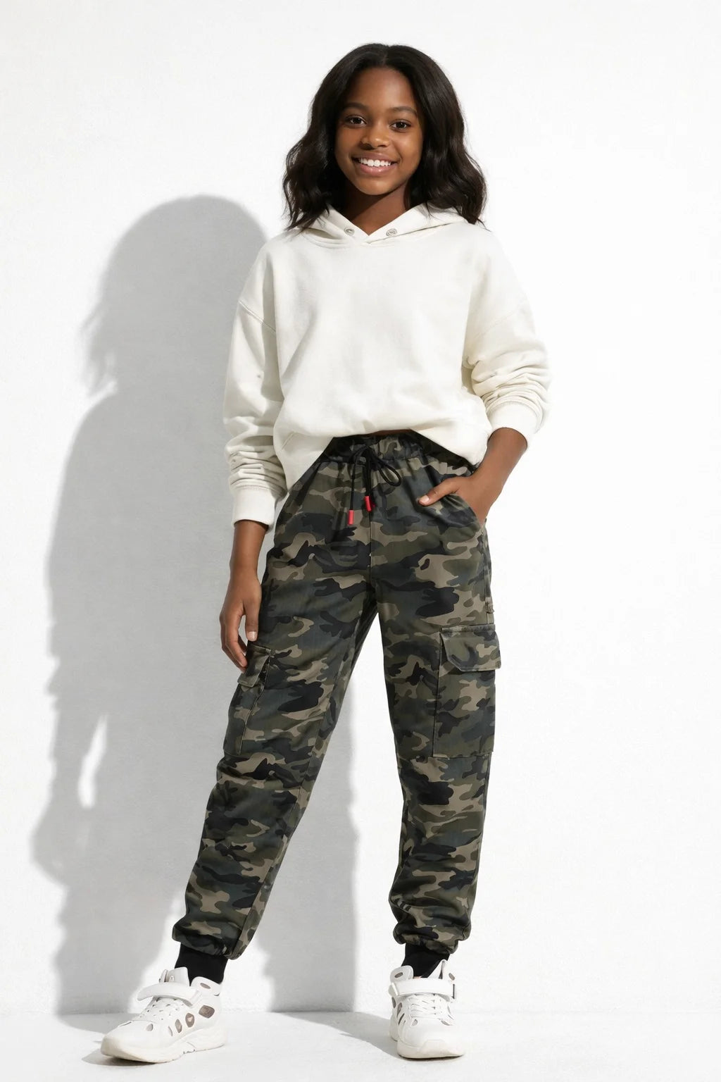 Pantalon Cargo Camouflage Fille | Cargo Styles