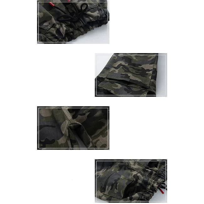 pantalon cargo camouflage fille détails