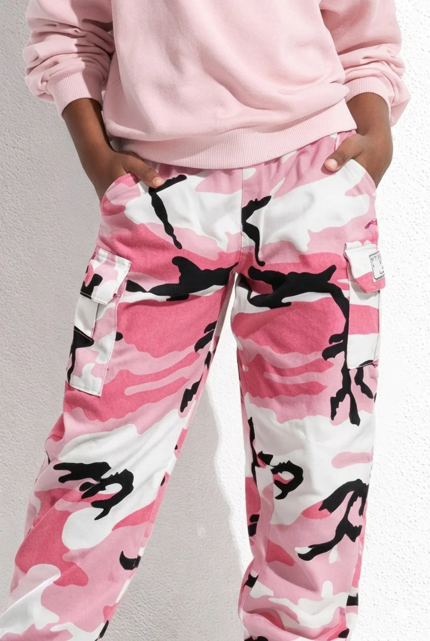 Pantalon Cargo Camouflage Rose | Cargo Styles