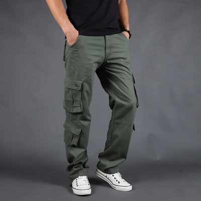 pantalon cargo classique homme vert