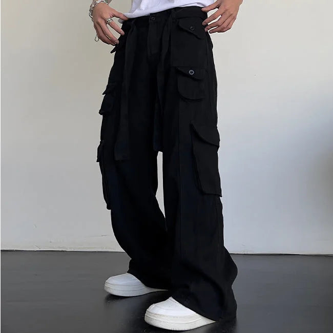 PANTALON CARGO HOMME COUPE LARGE