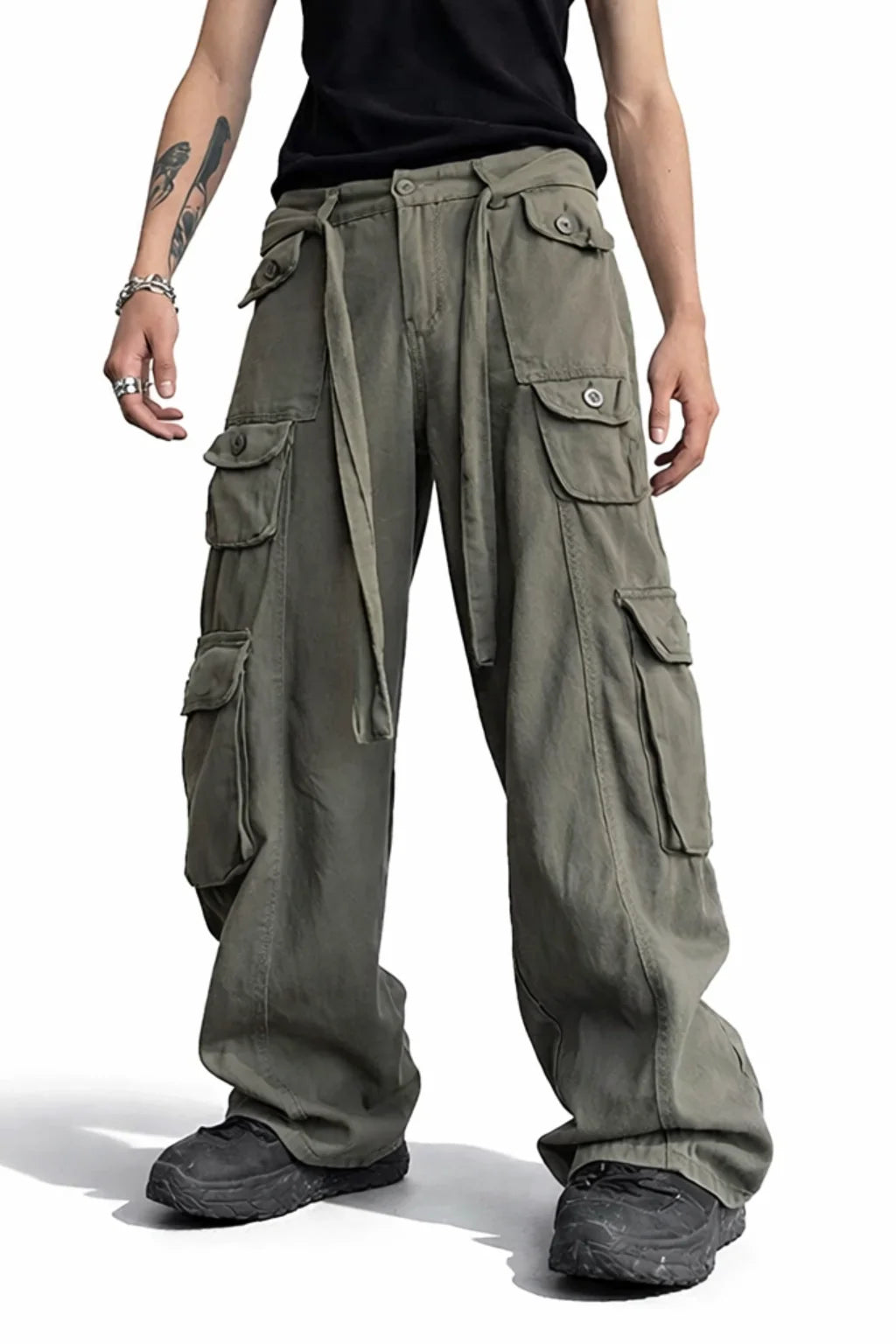 Pantalon Cargo Coupe Large Homme | Cargo Styles