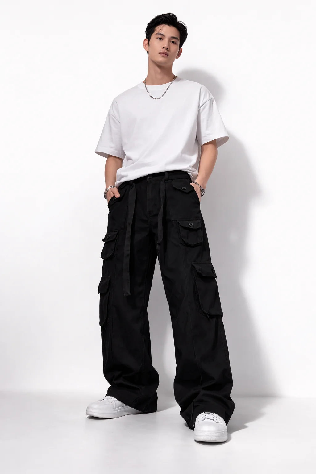 Pantalon Cargo Coupe Large Homme | Cargo Styles