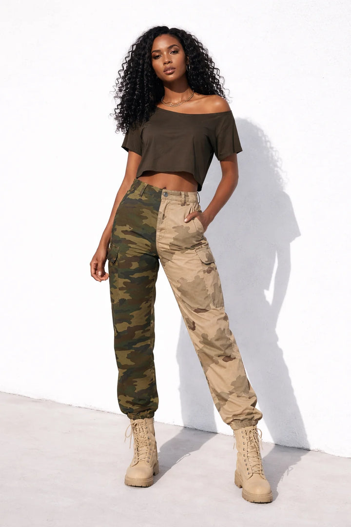 Pantalon Cargo Femme Camouflage | Cargo Styles