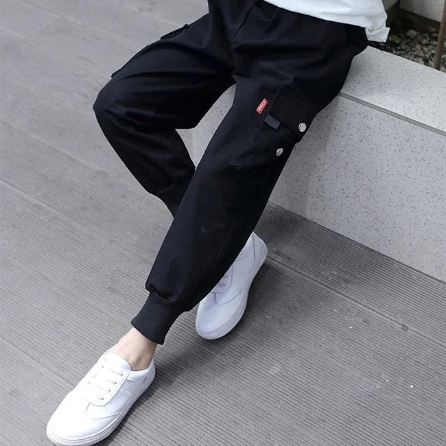 pantalon cargo fille 10 ans allongé