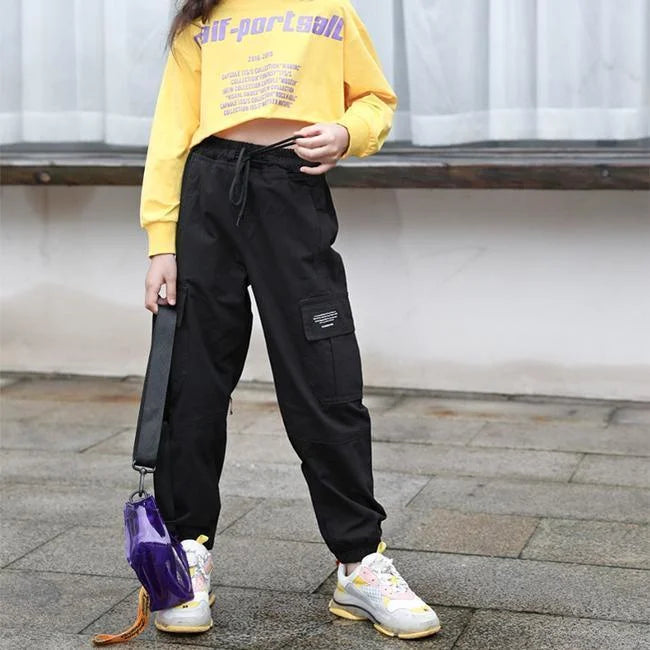 PANTALON CARGO FILLE BASIC DECONTRACTE