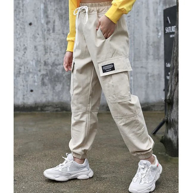 PANTALON CARGO FILLE BASIC DECONTRACTE