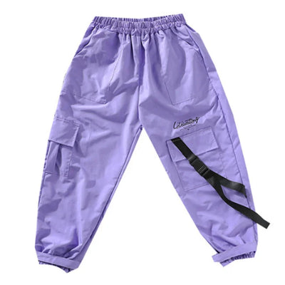 Pantalon Cargo Fille Violet | Cargo Styles